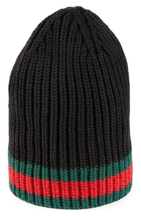 gucci hat stripe down middle|gucci beanies.